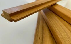 Teak levigato per parete ad incastro